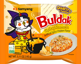 Buldak spicy ramen hot chicken quattro cheese