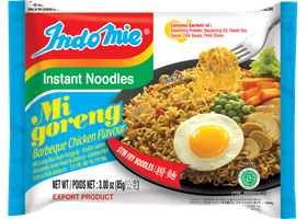 Mi goreng barbecue chicken stir fry