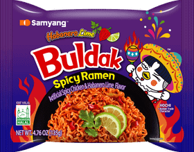Buldak spicy ramen hot chicken habanero lime